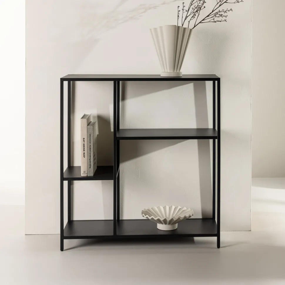 Sidetable Melanee 80cm, kleur Zwart