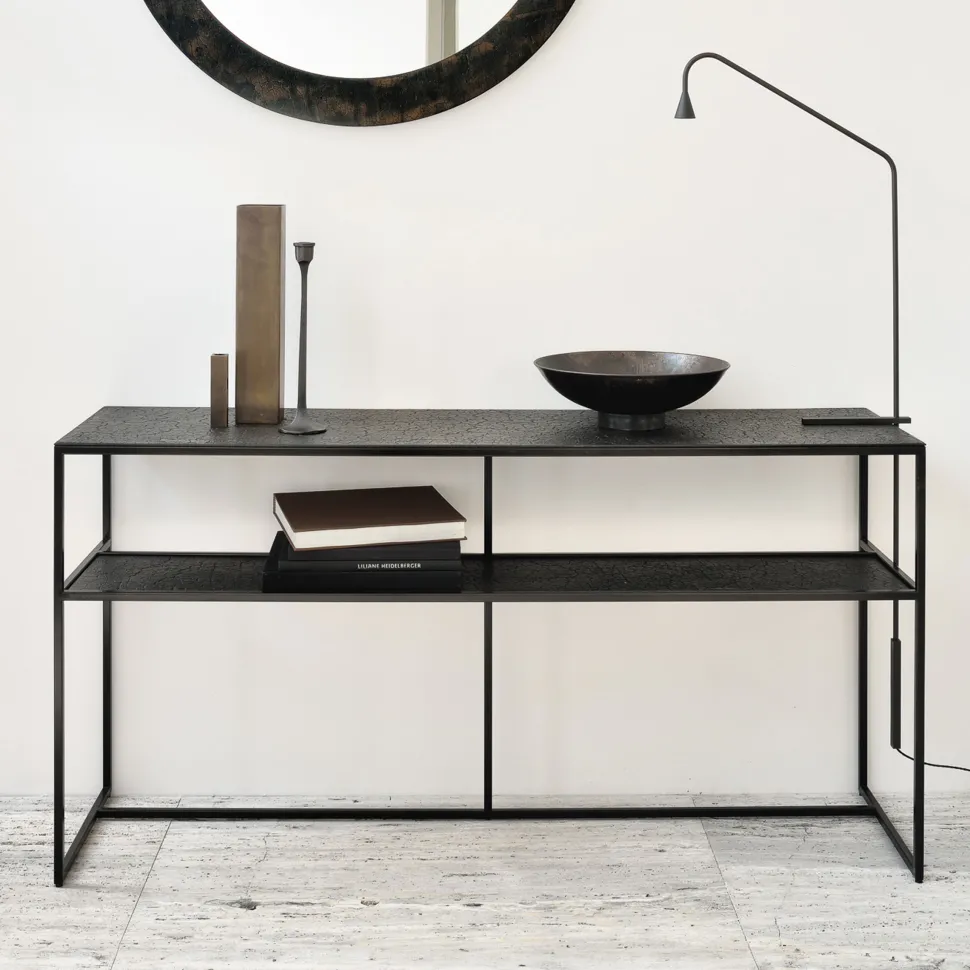 Sidetable Pentagon Minerals, 150cm, kleur Whisky