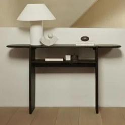 Sidetable PI Gevernist Mahoniehout, kleur Donkerbruin