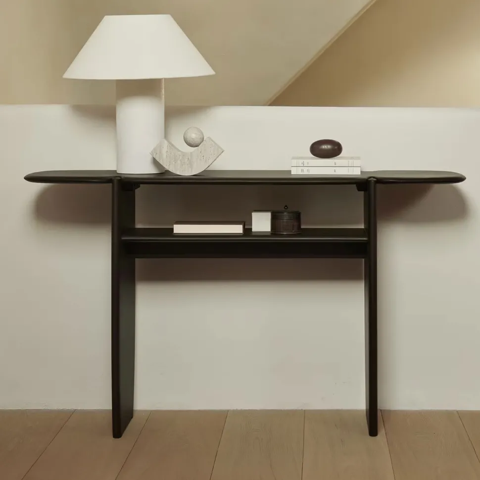 Sidetable PI Gevernist Mahoniehout, kleur Donkerbruin