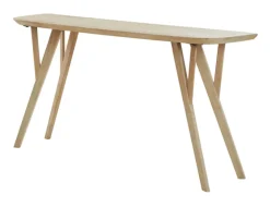 Sidetable Quenza Mangohout, 160cm, kleur Naturel