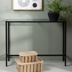 Sidetable Shaindy 100cm, kleur Zwart