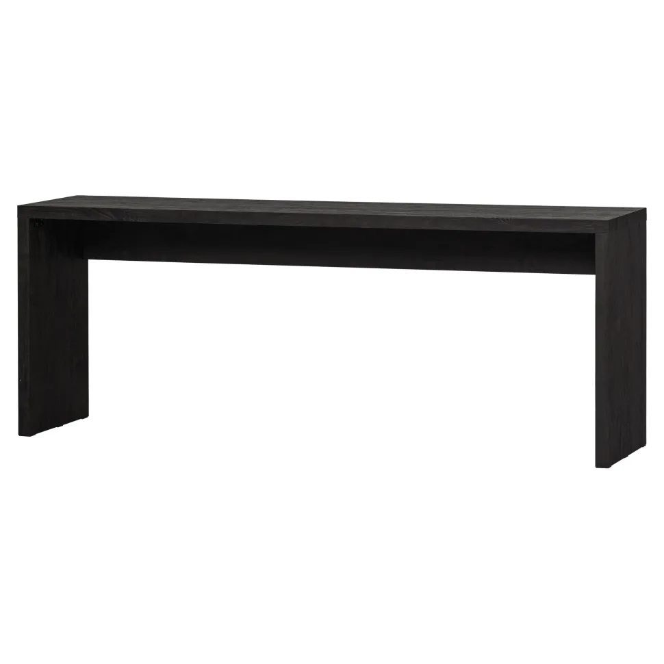 Sidetable/Bureau Maan MDF, 200cm, kleur Donkerbruin