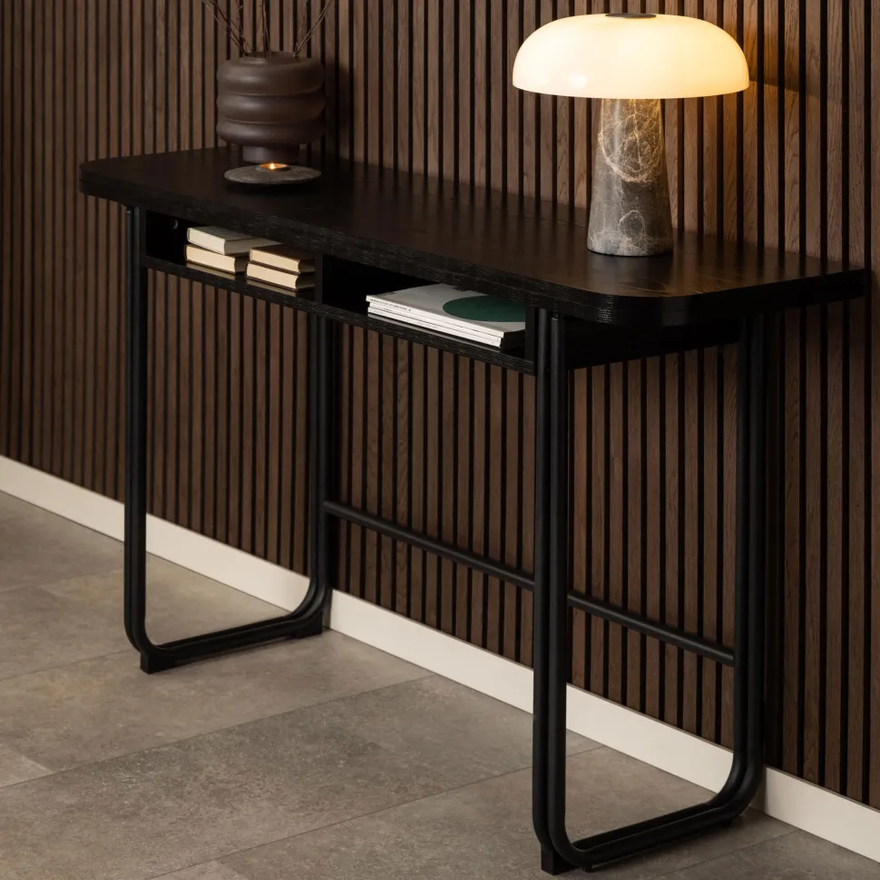 Sidetable/Eettafel Jaja 140 x 40/80cm, kleur Zwart