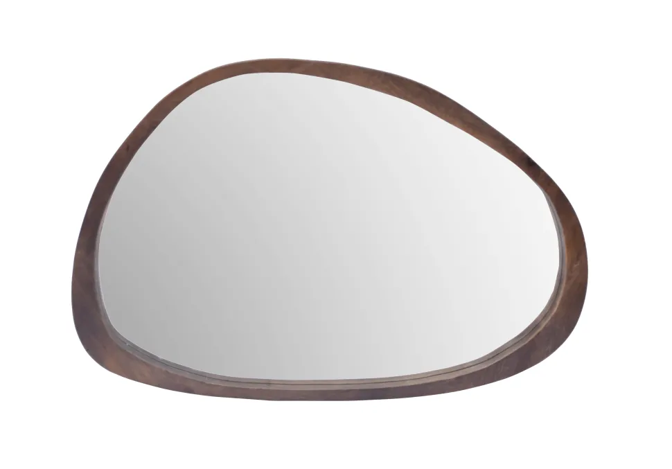 Spiegel Jaira Mangohout, 80 x 120cm, kleur Walnoot