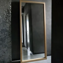 Spiegel Light Frame Eikenhout, 200 x 90cm