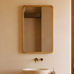 Spiegel Shamel Teakhout, 70 x 45cm