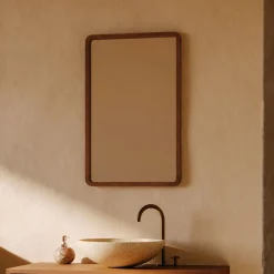 Spiegel Shamel Teakhout, 70 x 45cm