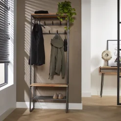 Staande Kapstok Kelsie 182 x 70cm, acaciahout