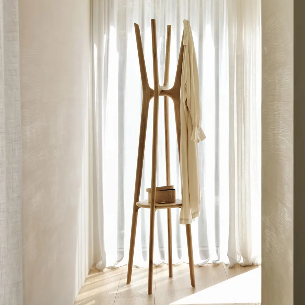 Staande Kapstok PI Hout, 184cm hoog