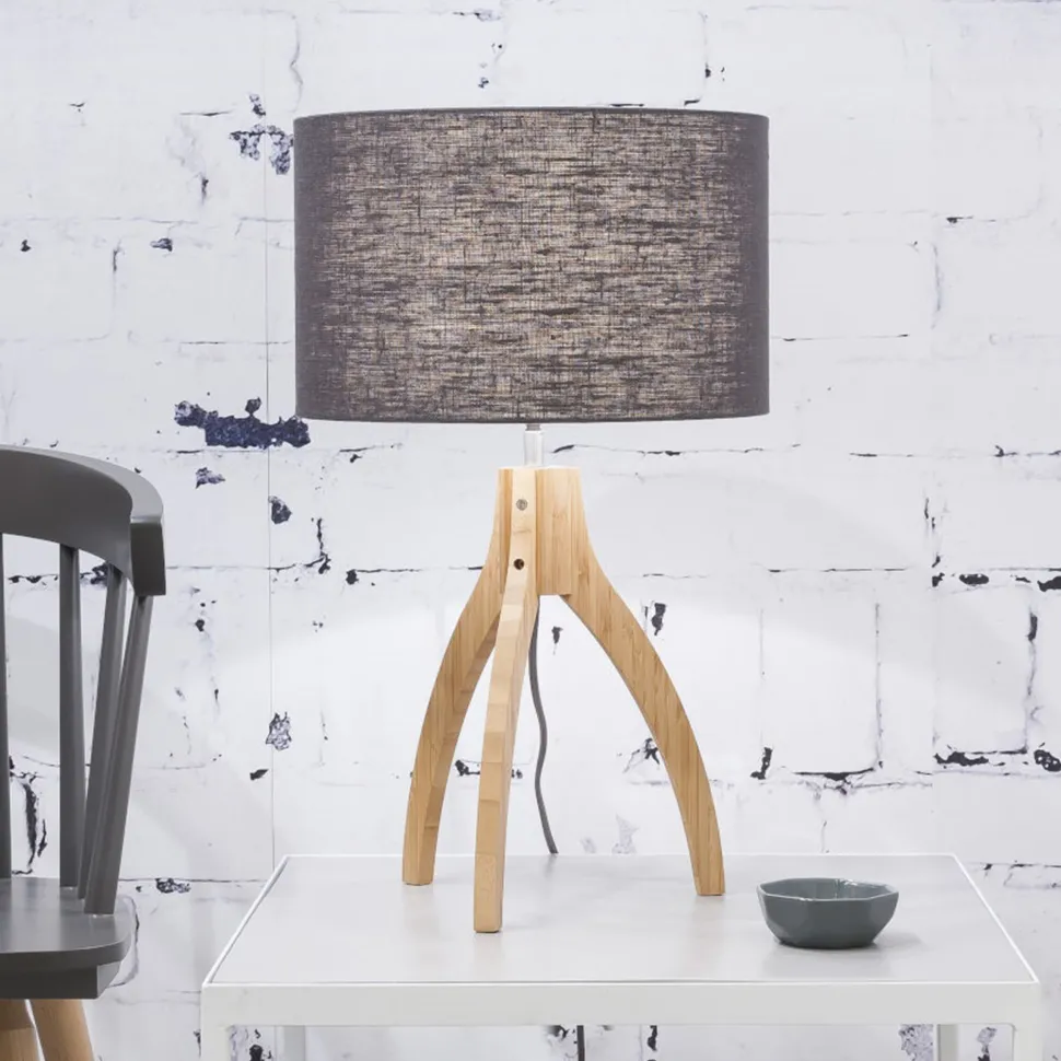 Tafellamp Annapurna Bamboe en Eco linnen