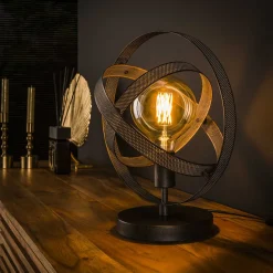 Tafellamp Brando 38cm, kleur Artic Zwart