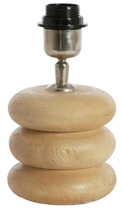 Tafellamp Budongo Mangohout, kleur Naturel (excl. kap)