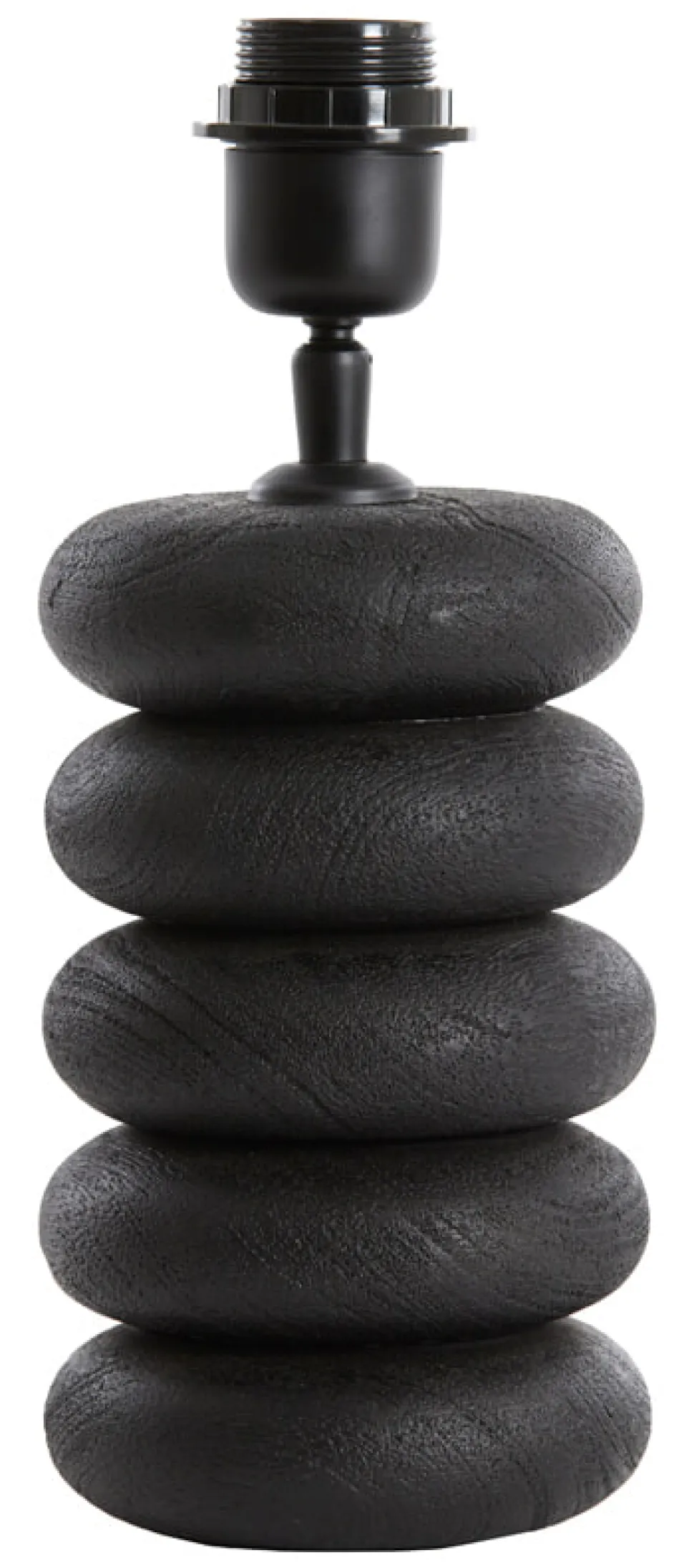 Tafellamp Budongo Mangohout, kleur Zwart