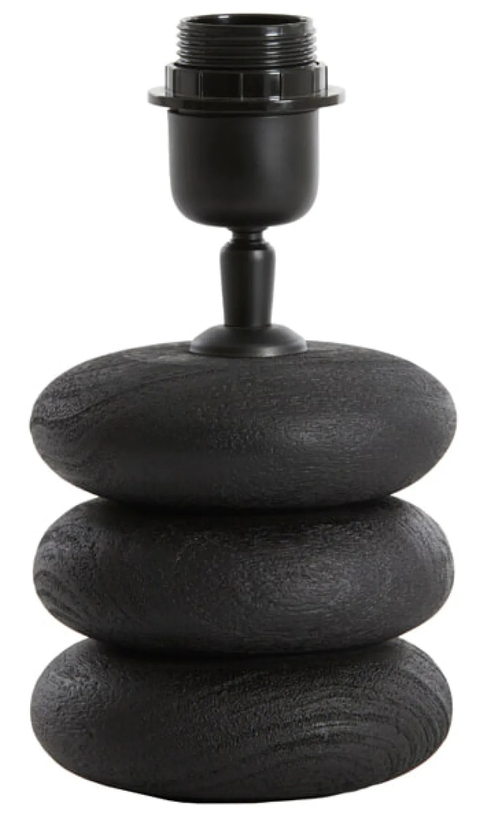 Tafellamp Budongo Mangohout, kleur Zwart