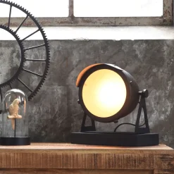 Tafellamp Cap, kleur zwart