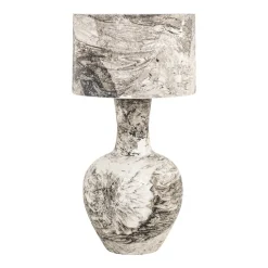 Tafellamp Cecile Marmerlook, 78cm