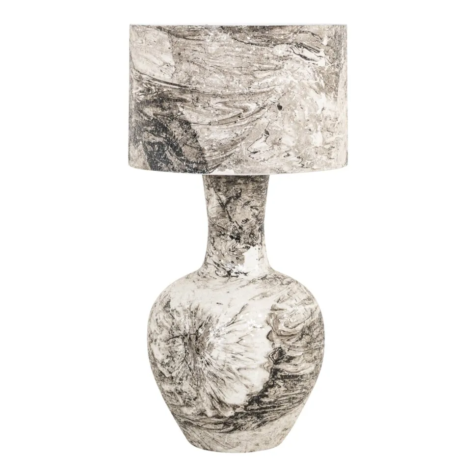 Tafellamp Cecile Marmerlook, 78cm