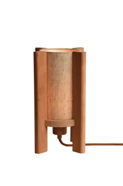 Tafellamp Corsica Beukenhout en stof