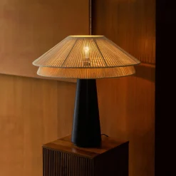 Tafellamp Elon Katoen, 62cm