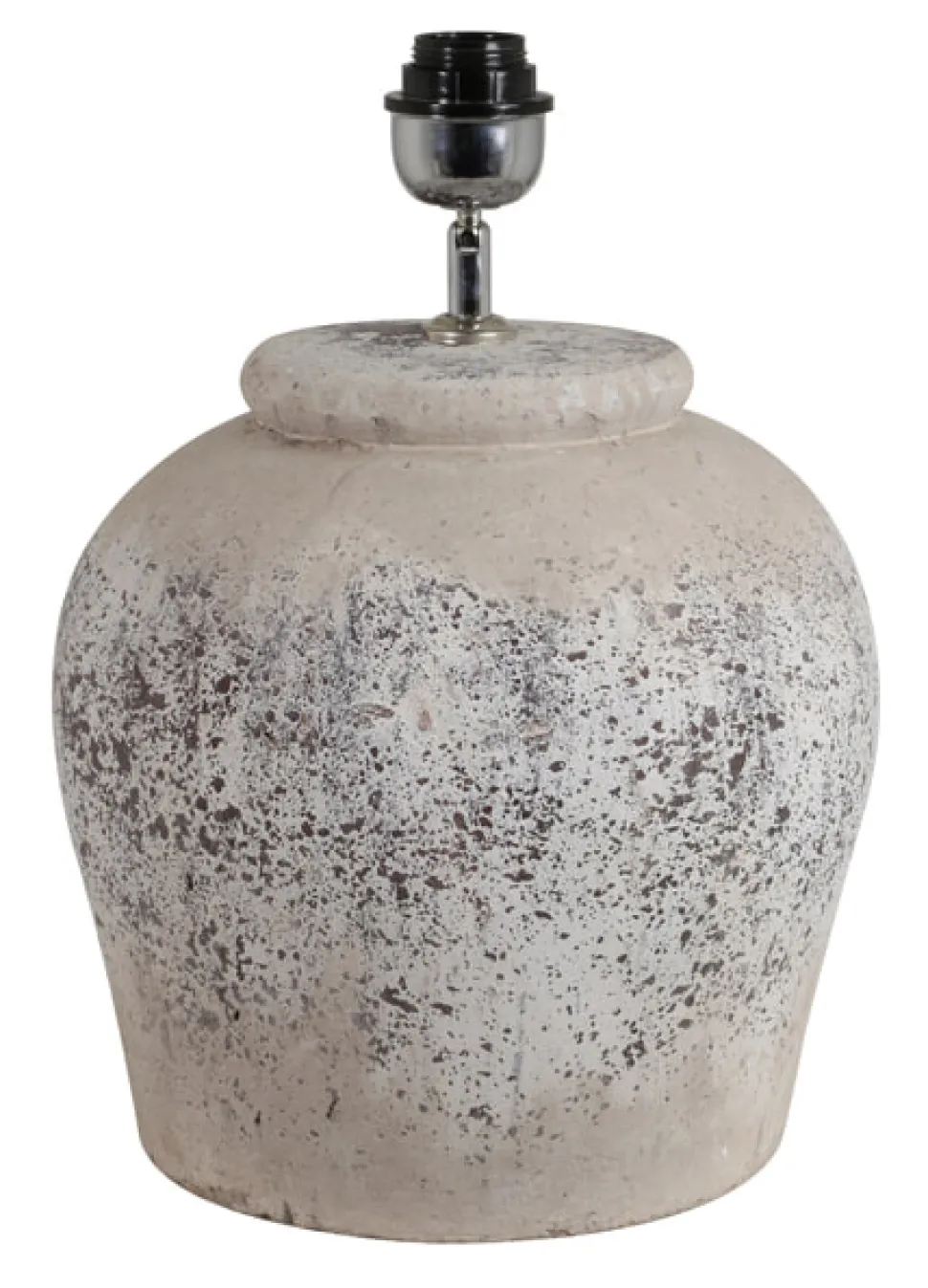 Tafellamp Etna Keramiek, 40cm, kleur Antiek Grijs (excl. kap)