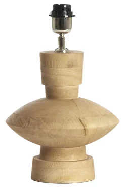 Tafellamp Fiera Mangohout, kleur Naturel (excl. kap)