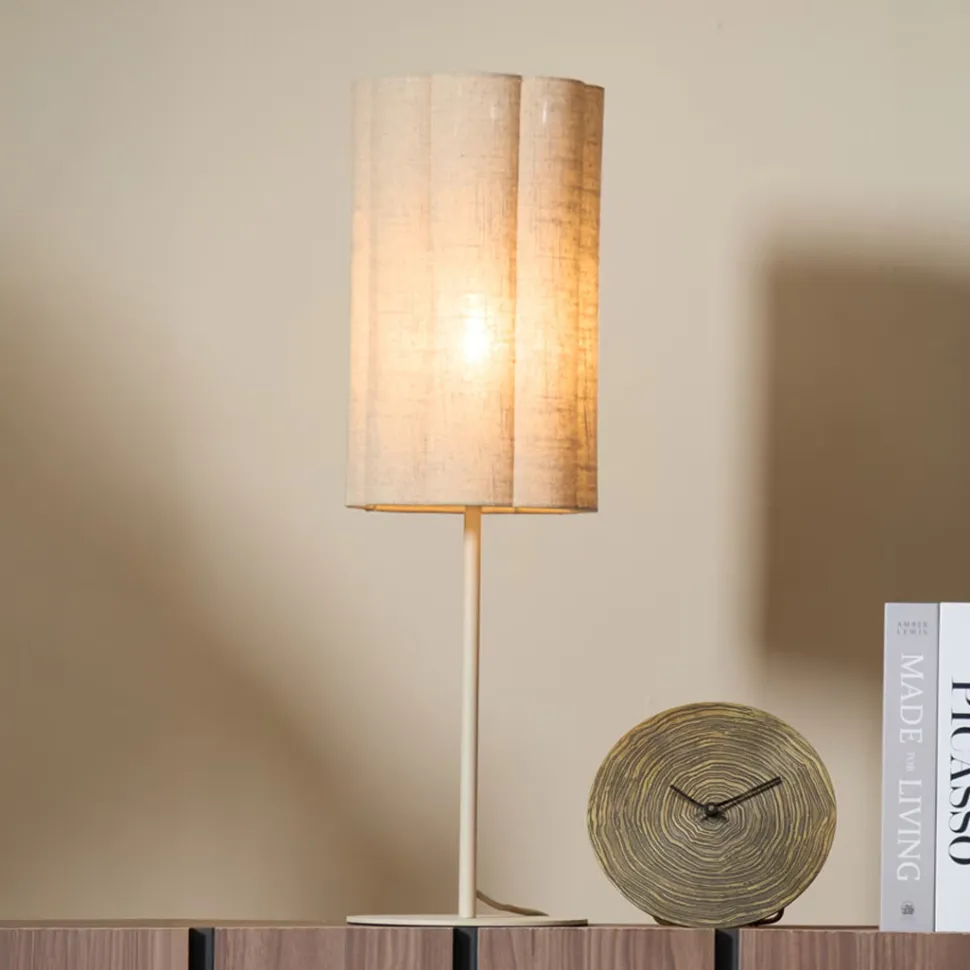 Tafellamp Fringe 70cm, kleur Naturel