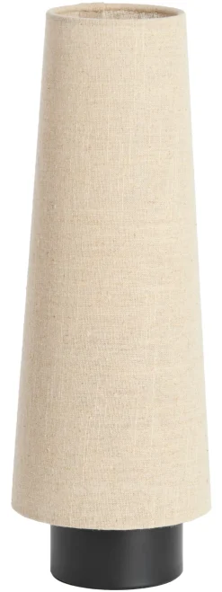 Tafellamp Howie Linnen, kleur Naturel
