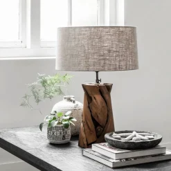 Tafellamp Jungle Teakhout