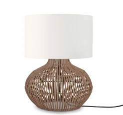 Tafellamp Kalahari Rotan en linnen, 48cm