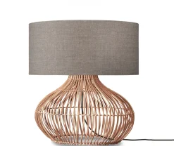 Tafellamp Kalahari Rotan en linnen, 60cm