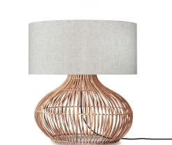 Tafellamp Kalahari Rotan en linnen, 60cm