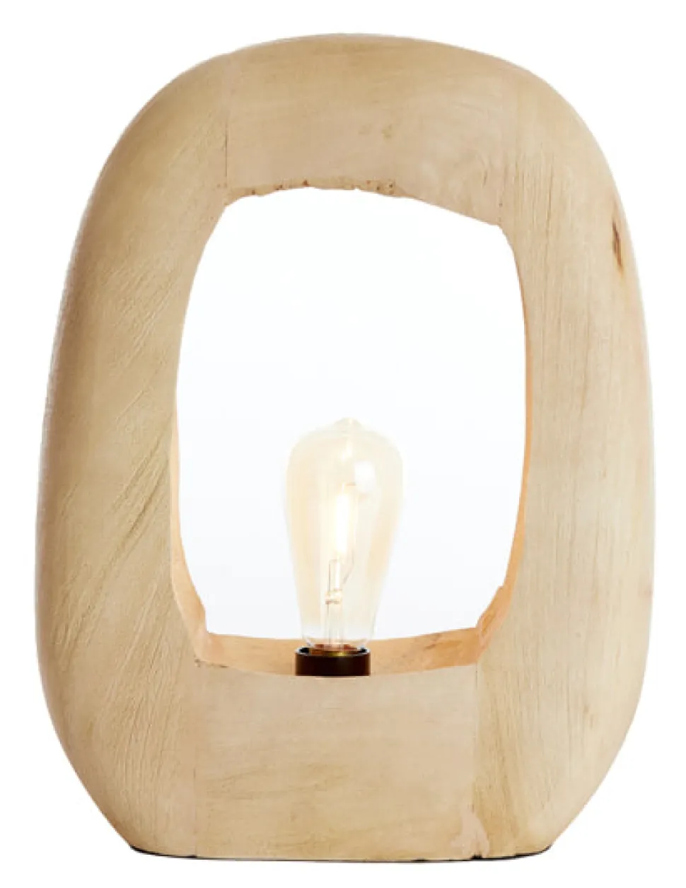 Tafellamp Kelafo Mangohout, 40cm, kleur Naturel