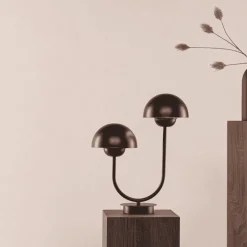 Tafellamp Lakitha 2-lamps, kleur Zwart