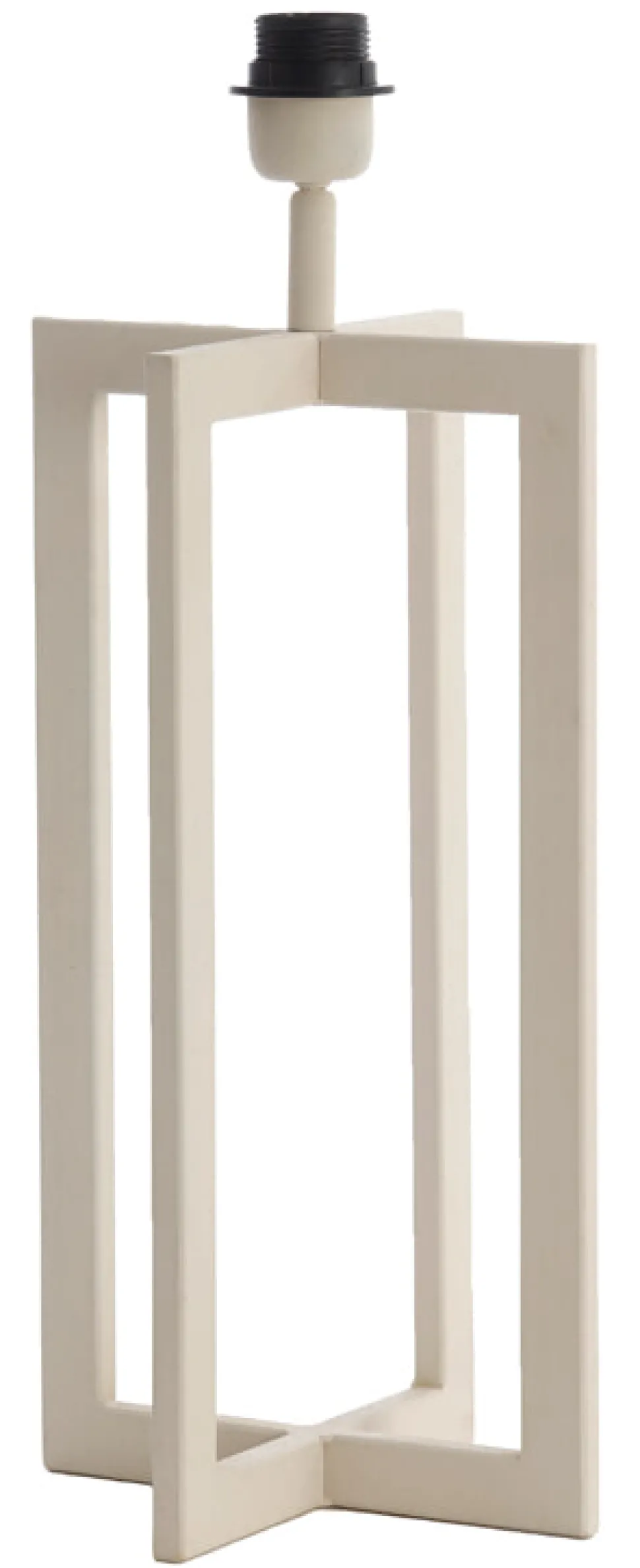 Tafellamp Mace 46cm, kleur Crème (excl. kap)