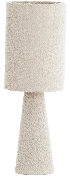 Tafellamp Micky Bouclé 58cm, kleur Zand