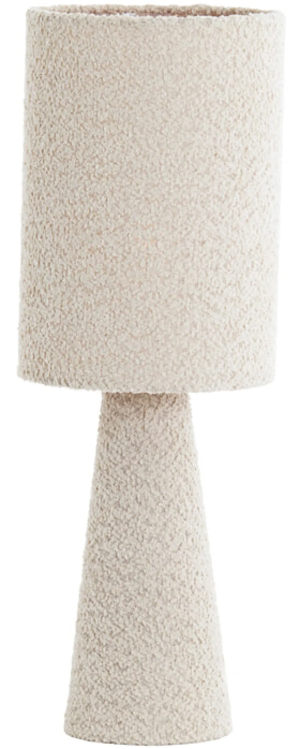 Tafellamp Micky Bouclé 58cm, kleur Zand