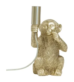 Tafellamp Monkey 23cm, kleur Mat Goud