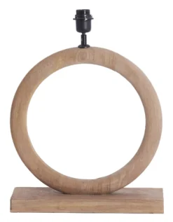 Tafellamp Nubia Mangohout, 44cm, kleur Naturel (excl. kap)