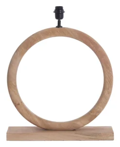 Tafellamp Nubia Mangohout, kleur Naturel (excl. kap)