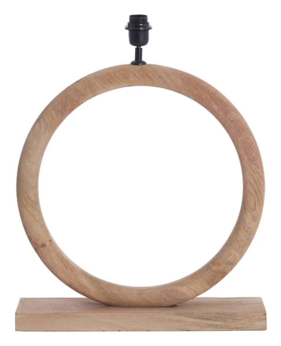 Tafellamp Nubia Mangohout, kleur Naturel (excl. kap)