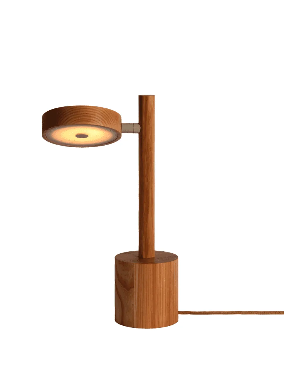 Tafellamp Okinawa Essenhout, 35cm, kleur Naturel