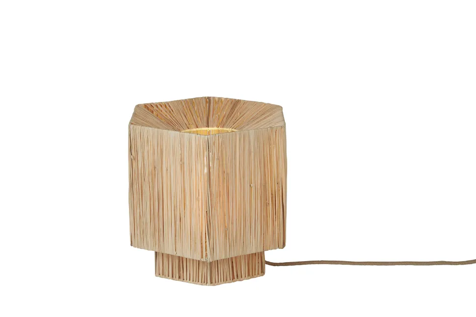 Tafellamp Panama Raffia, 26cm