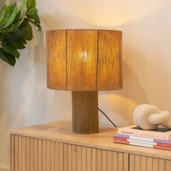 Tafellamp Pontos Jute, 40cm, kleur Naturel