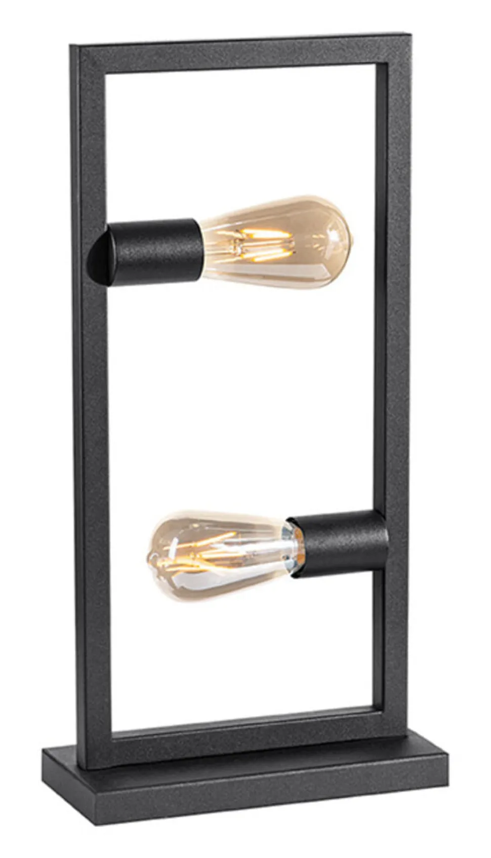 Tafellamp Quadrato 2-lamps, kleur Zwart