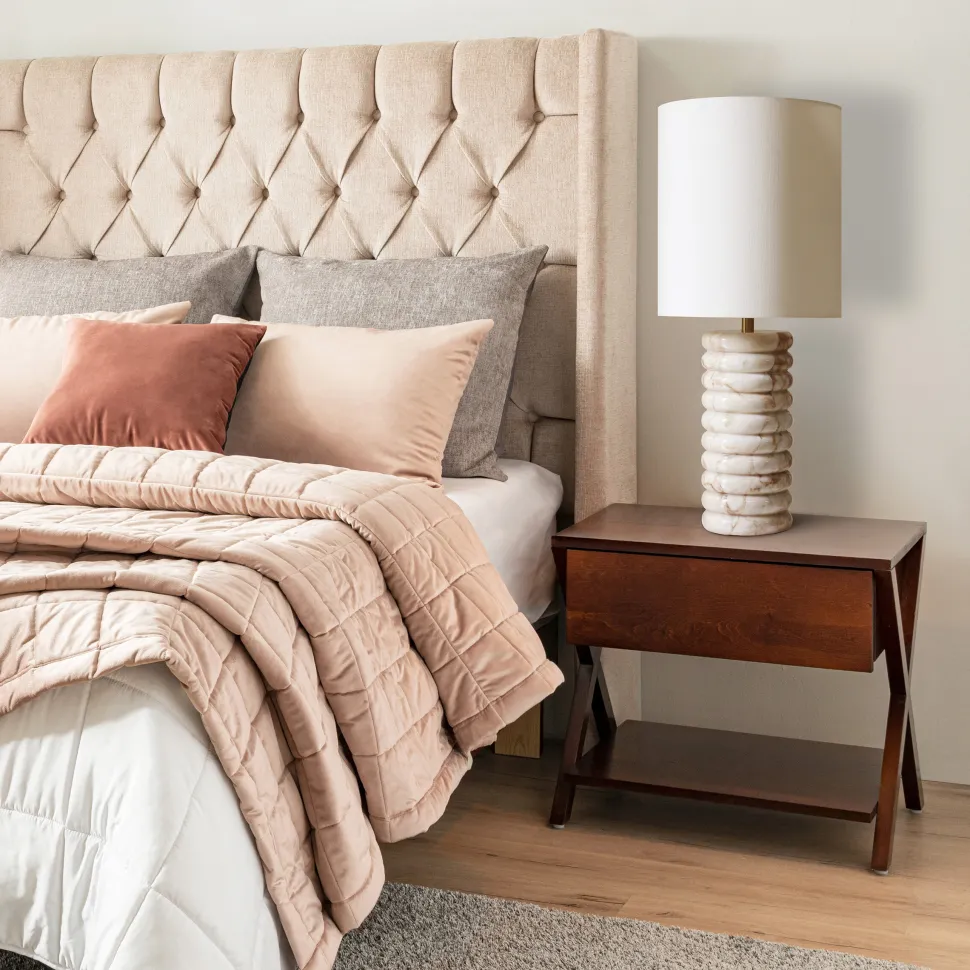 Tafellamp Rosann Marmer, 65cm