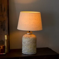 Tafellamp Russel Keramiek, kleur Naturel