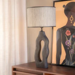 Tafellamp Shiboo Hout, 63cm hoog, kleur Zwart