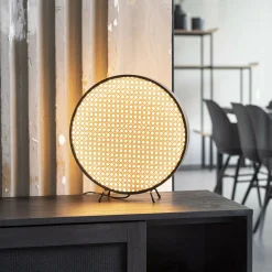 Tafellamp Sien Webbing, Ø34cm