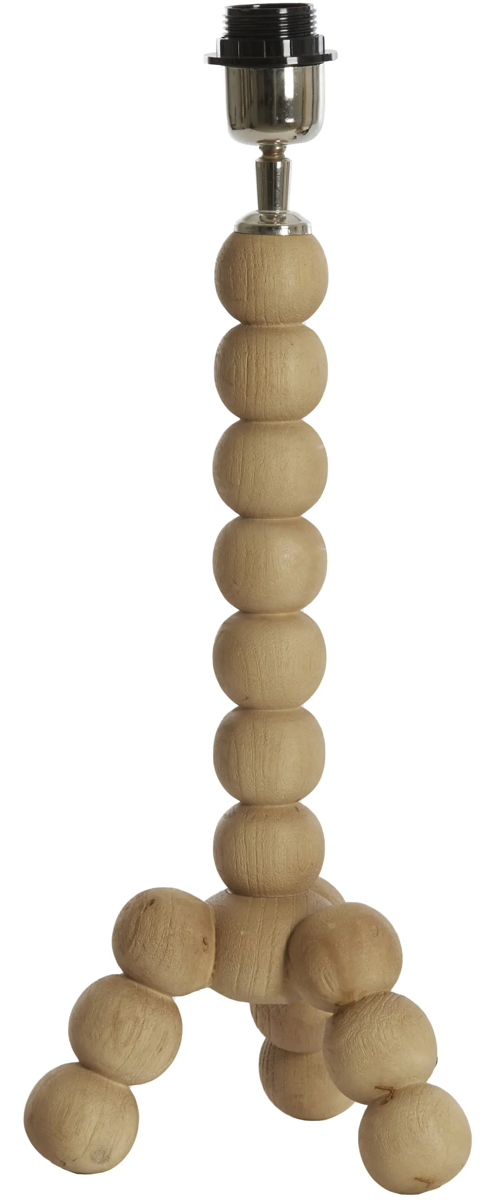 Tafellamp Veglio Mangohout, 40cm (excl. kap)